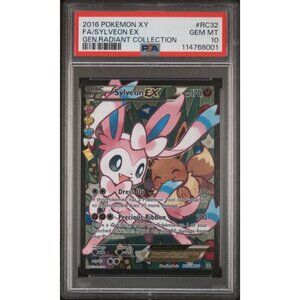 SYLVEON EX FULL ART PSA 10 | 2016 Pokemon GENERATIONS Radiant Collection #RC32